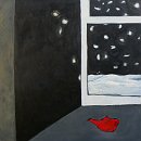 Voir théière - 100x100 -huile sur toile